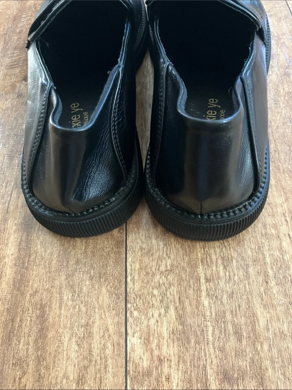 Y2k Women’s Black Leather Penny Loafers